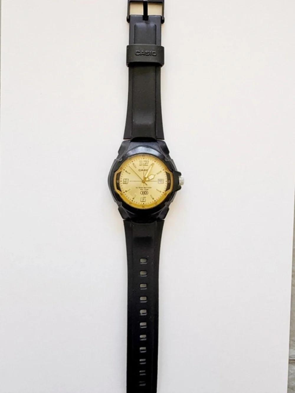 Casio Heavy Duty Sport Analog Watch 39mm Black Resin RUNS
